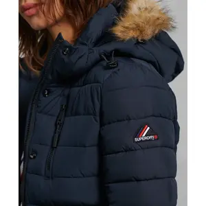 Classic Puffer Jacket with fake fur Superdry Fuji image-2