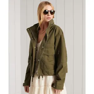 Casaco de ganga curto feminino Superdry Bora image-1