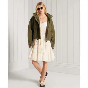 Casaco de ganga curto feminino Superdry Bora image-0