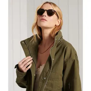 Casaco de ganga curto feminino Superdry Bora image-2