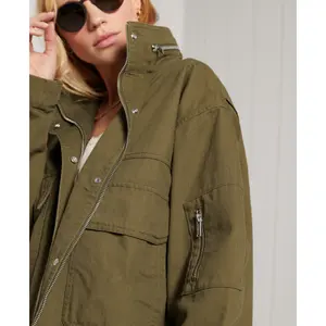 Casaco de ganga curto feminino Superdry Bora image-4