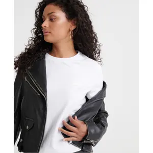 T-shirt de pescoço feminino Superdry Elite Orange Label image-4