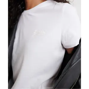 T-shirt de pescoço feminino Superdry Elite Orange Label image-5