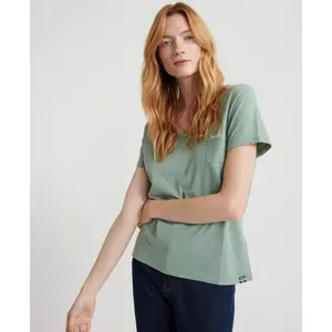 Camiseta feminina Superdry Essential Orange Label image-0