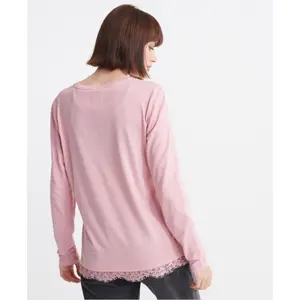 Top mit Grafik und Spitze für Frauen Superdry Tilly image-2