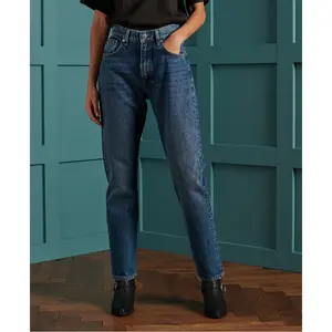 Jean droit à taille haute femme Superdry image-0