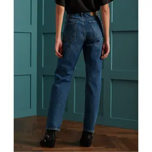 Jean droit à taille haute femme Superdry image-1