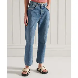 Jean droit à taille haute femme Superdry image-0