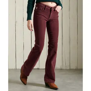 Pantalón vaqueros slim de pana tiro medio Superdry image-1