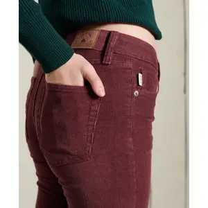 Pantalón vaqueros slim de pana tiro medio Superdry image-3