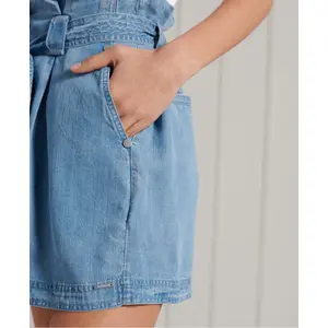 Kurze Hose mit geraffter Taille Superdry Desert image-3