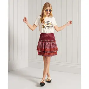 Mini-saia de smock feminino Superdry Ameera image-0