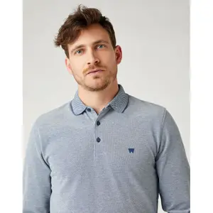 Langarm-Poloshirt Wrangler Refined image-3