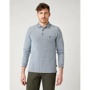 Langarm-Poloshirt Wrangler Refined image-0
