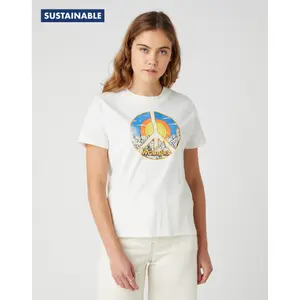 Dames-T-shirt Wrangler High Rib Regular Worn image-0