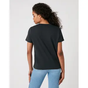 Damen-T-Shirt Wrangler High Rib Regular Washed image-2