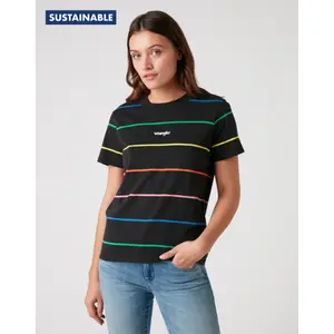 Women's T-shirt Wrangler High Rib Regular Worn image-0