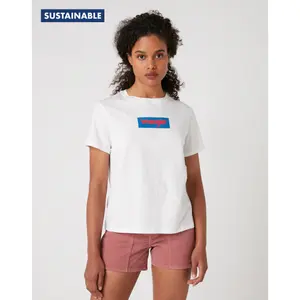 Dames-T-shirt Wrangler Box Logo image-0