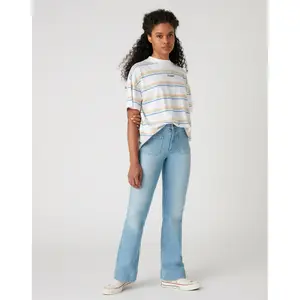 Hochripp-T-Shirt für Frauen Wrangler Girlfriend image-1
