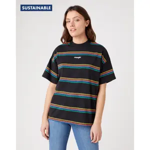 Dames-T-shirt Wrangler High Neck Girlfriend Worn image-0