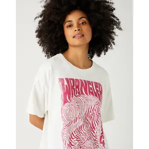 Women's oversized T-shirt Wrangler Wornwhite image-3