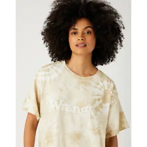 Women's oversized T-shirt Wrangler Papyrus image-3