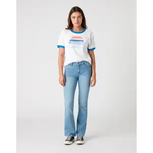 Dames-T-shirt Wrangler Relaxed Ringer image-1