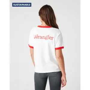Dames-T-shirt Wrangler Relaxed Ringer Flame image-2