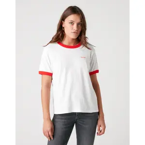 Dames-T-shirt Wrangler Relaxed Ringer Flame image-0