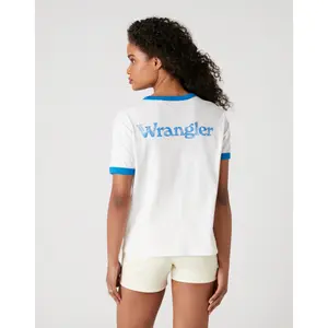 Dames-T-shirt Wrangler Relaxed Ringer Strong image-2