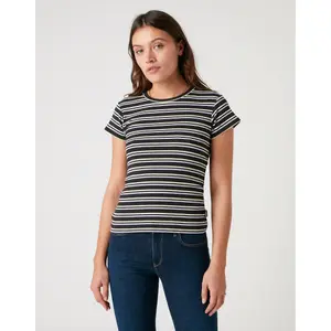 Schmal geschnittenes Damen-T-Shirt Wrangler Stripe image-0