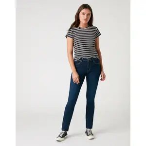 Schmal geschnittenes Damen-T-Shirt Wrangler Stripe image-1