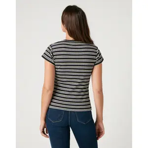 Schmal geschnittenes Damen-T-Shirt Wrangler Stripe image-2