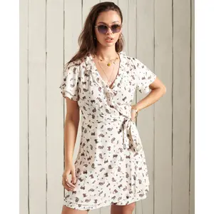 Vestido de embrulho feminino Superdry Summer image-0