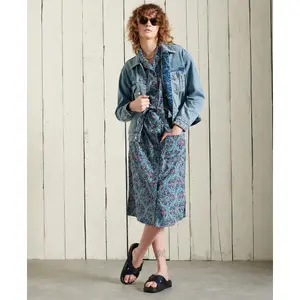 Vestido camisero estampado de mujer Superdry image-1