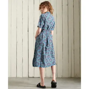 Vestido camisero estampado de mujer Superdry image-2