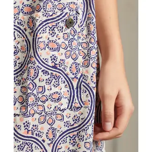 Vestido camisero estampado de mujer Superdry image-3