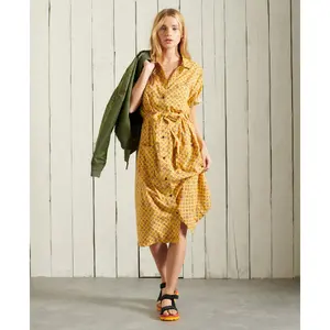 Vestido camisero estampado de mujer Superdry image-2