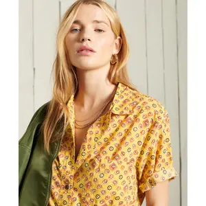 Vestido camisero estampado de mujer Superdry image-4