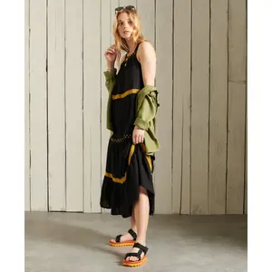 Broderet kjole uden ærmer til kvinder Superdry image-1