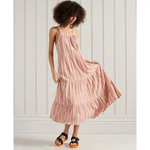 Broderet kjole uden ærmer til kvinder Superdry image-1