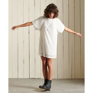 T-shirt-kjole med pailletter til kvinder Superdry image-0