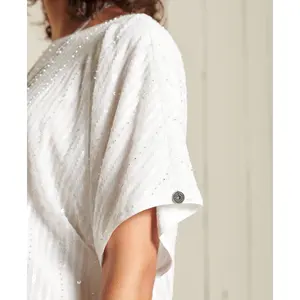 T-shirt-kjole med pailletter til kvinder Superdry image-5