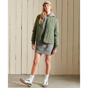 Robe sweat à capuche brodée femme Superdry Vintage Logo image-1