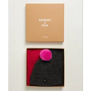 Women's hat and scarf set Superdry Super Lux image-3