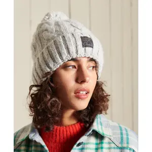 Gorro trenzado de tweed para mujer Superdry image-1