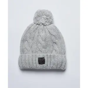 Gorro trenzado de tweed para mujer Superdry image-0