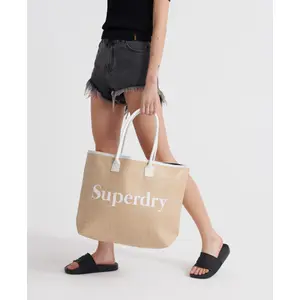 Women's jute tote bag Superdry Darcy image-2
