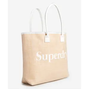 Women's jute tote bag Superdry Darcy image-1