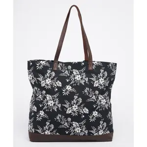 Women's large printed tote bag Superdry image-0